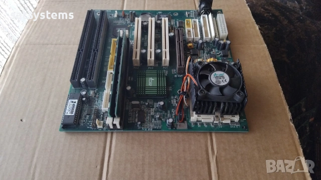Дънна платка Acorp 6VIA/ZX85 VER:1.3 Socket 370 CPU+FAN+RAM, снимка 4 - Дънни платки - 54573702