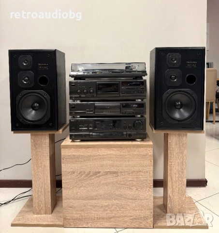 🔊Ретро аудио система - сет TECHNICS - ресийвър -усилвател с радио, сд, дек, грамофон + опция колони, снимка 3 - Аудиосистеми - 54701615