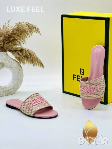 Fendi 💎Дамски Чехли , снимка 2 - Чехли - 54621402