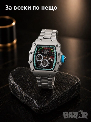 Richard Mille Мъжки Луксозен Часовник С Кварцов Механизъм С Кутия Код Gentlemen Legacy66