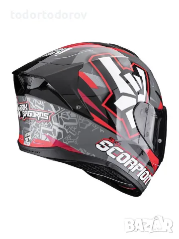 Мото каска SCORPION EXO-530 ROCK Gray/Red 2026 ,вградени очила 527.88 лв. / 269.90 €, снимка 2 - Аксесоари и консумативи - 55328965