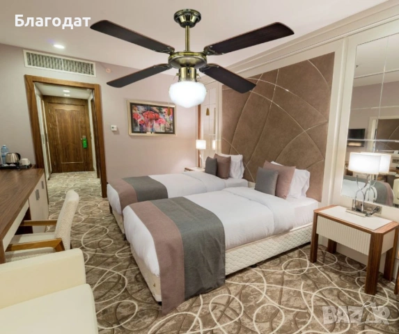 Вентилатор 42''  таванен, 60W осветление, 1бр крушки, снимка 2 - Вентилатори - 53975634