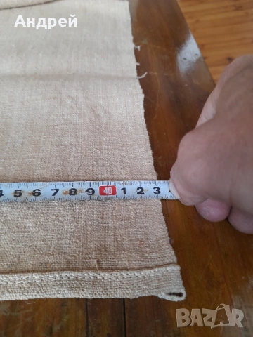 Стар ленен плат,лен #3, снимка 5 - Антикварни и старинни предмети - 54345876