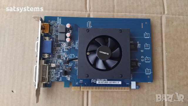 Видео карта NVidia GeForce Gigabyte GT710 HDMI 1024MB GDDR5 64bit PCI-E