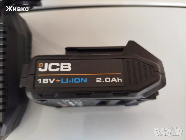 к-т JCB батерия 18V li-ion 2Ah и зарядо 2.4A НОВИ, снимка 4 - Други инструменти - 54151594