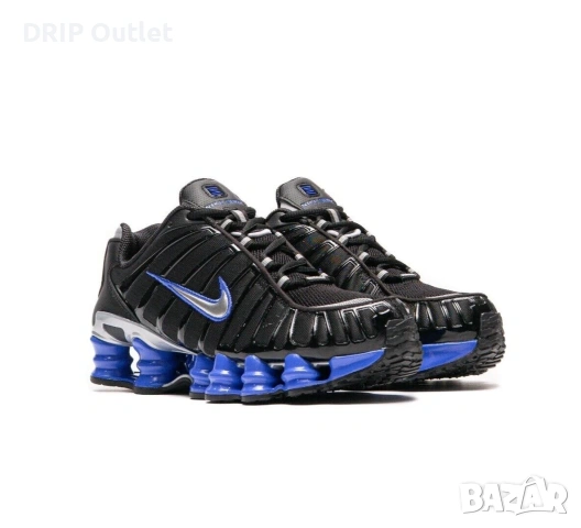 !НОВИ! Nike Shox TL | Black/Racer Blue | + КУТИЯ, снимка 2 - Маратонки - 55282840