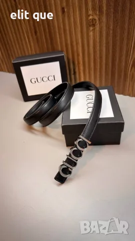колани от естествена кожа в кутия Gucci , снимка 3 - Колани - 55342395