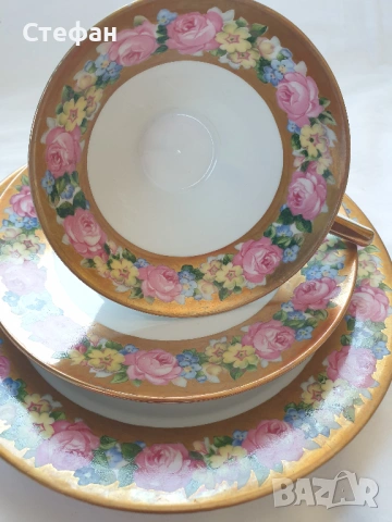 Порцеланов комплект, снимка 4 - Антикварни и старинни предмети - 54345746