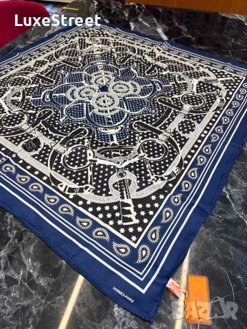 Louis Vuitton ⚜️ Gucci ⚜️ Chanel ⚜️ Goyard ⚜️Дамски Копринени Шалове , снимка 12 - Шалове - 55582719