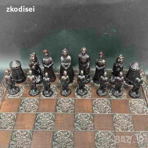 Дървен колекционерски шах English Civil War, снимка 2 - Шах и табла - 55653376