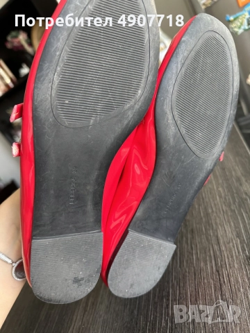 Bershka - червени дамски обувки , снимка 6 - Дамски ежедневни обувки - 55694824