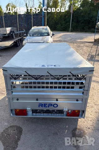 Туристическо ремарке REPO RPP с допълнителни канати и плосък брезент до 750 kg., снимка 5 - Ремаркета - 55666660