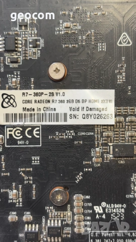 XFX ATI Radeon R7 360 (2GB DDR5,128-Bit,2xDVI,DP,HDMI), снимка 5 - Видеокарти - 54791158