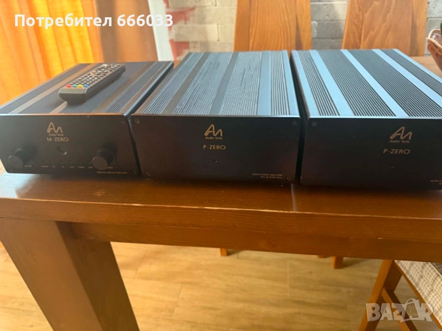 AudioNote Zero Предусилвател дистснционно и 2 моноблока, снимка 3 - Аудиосистеми - 54929590