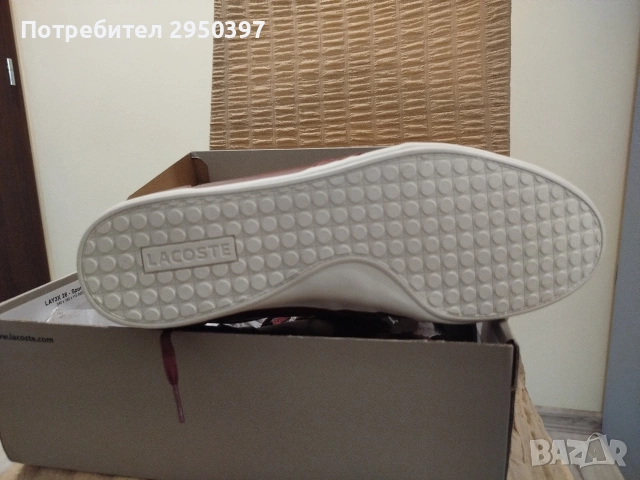 Нови кожени обувки lacoste, снимка 6 - Ежедневни обувки - 54665114