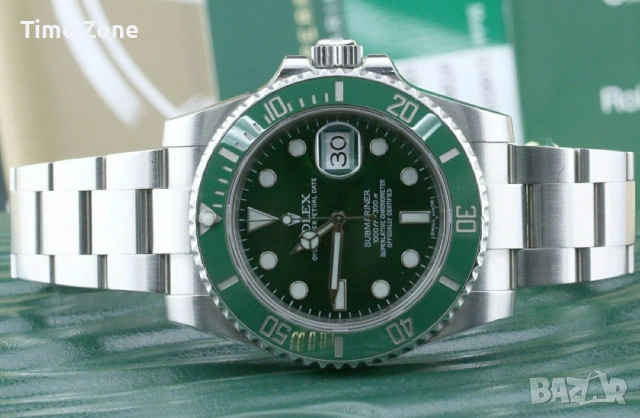 Rolex Submariner 41mm Green Steel Automatic Различни Варианти, снимка 3 - Мъжки - 54071983
