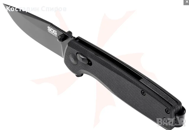 сгъваеми ножове SOG Terminus XR Black и SENCUT Snap Burgundy, снимка 4 - Ножове - 55583933