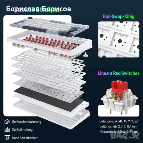 Механични клавиатури 5 вида, снимка 11 - Клавиатури и мишки - 49469825