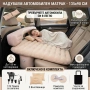Надуваем матрак за кола 135x90см с помпа и възглавници авто легло за къмпинг, снимка 2