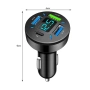 Универсално зарядно за кола с 4 USB порта + Type-C PD & QC 3.0 и дигитален волтметър, 12-24V 10009, снимка 10