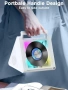 Преносим CD плейър Greadio CD02,  RGB светлини, 2 * 10W HIFI система, Bluetooth 5.3, 4000mAh батерия, снимка 2
