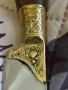 Красив ловен нож с бронзови гардове., снимка 4