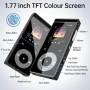 MP3 плеър 90GB Bluetooth 5.3, FM радио, HiFi звук, поддръжка до 128GB, слушалки, снимка 5