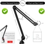  LANUCN Boom Arm pro - 3/8 5/8 Стабилна висококачествена метална стойка с рамо за микрофон, снимка 5