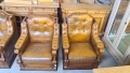 Елегантна Кожена Холова Гарнитура „Vintage Chesterfield“ – Комплект 3+1+1, снимка 3