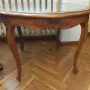 Прекрасна антикварна дървена маса в стил Луи ХV, снимка 9
