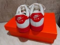 NIKE AIR FORCE 1 LOW '07 WHITE RED MIDSOLE нови естествена кожа #43 Uk 8.5 US-9.5 стелка 275 мм, снимка 7