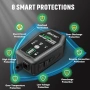 Ново Автоматично зарядно за акумулатор 6V 12V 3A HTRC кола мотор LiFePO4, снимка 5