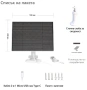 4W 5V Соларен панел с USB-C за охранителни камери, телефони и външни батерии + стойка, снимка 5