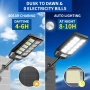 Нова Соларна LED лампа за двор 330 LED 7000 mAh със сензор за движение и дистанционно, снимка 2