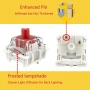 Zjmehty Gateron G Pro 3.0 Red Switches – механични суичове за клавиатура, 3-Pin, 45gf (36 броя), снимка 3