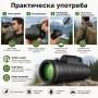 Силен джобен монокъл BUSHNELL 18×62 бушнел с голямо увеличение за лов живони птици туризъм бинокъл, снимка 7