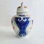 Японски порцеланов буркан за джинджифил (ginger jar), Eiwa Kinsei 栄和謹製, в стил Imari., снимка 2