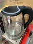 Стъклена електрическа кана 1.8L 2200W, снимка 3