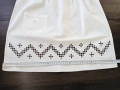 Бяла детска престилка с бродерия , снимка 4