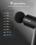 Нов Мини масажен пистолет с нагряване 9 скорости 4 накрайника USB-C 2000mAh, снимка 3