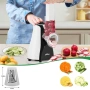 Електрическо ренде 5-в-1 HOMELUX – Мултифункционална резачка за зеленчуци, плодове и други, 5 сменяе, снимка 11