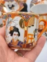 Satsuma Japan японски порцеланов сервиз за кафе,  „Lithophane Geisha“, снимка 11