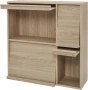 Шкаф библиотека Iris Ohyama с 4 падащи врати, снимка 1