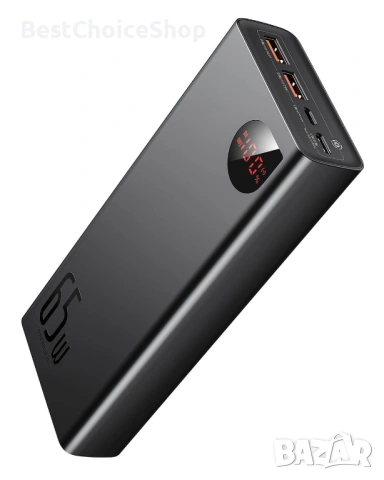 Пауърбанк Baseus 65W 20000mAh Бързо Зареждане USB C 4-Порт, снимка 2 - Друга електроника - 54259652