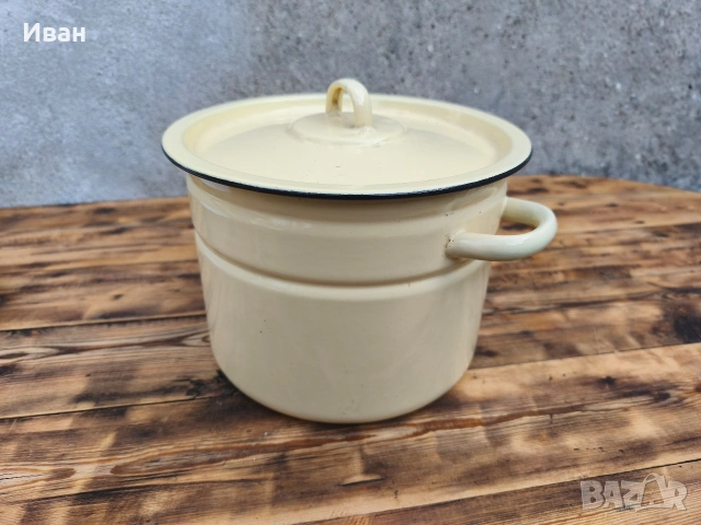 Руска емайлирана Тенджера СССР 