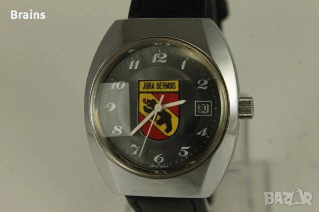 1960's JURA BERNOIS Automatic Швейцарски Ръчен Часовник, снимка 3 - Мъжки - 54853638