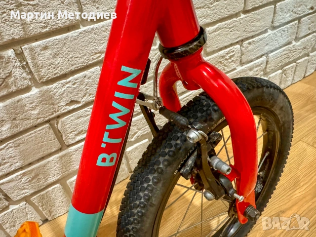 Детско колело / велосипед BTWIN Discover 500, 14 инча, за 3-5 г. деца, снимка 4 - Детски велосипеди, триколки и коли - 54967279