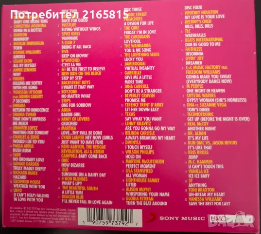 Hits 90s  album   4Cd compilation , снимка 2 - CD дискове - 55671945