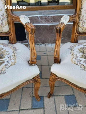 Два броя барокови кресла , снимка 4 - Столове - 54398373