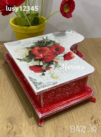 Кутия във формата на пиано🌺, снимка 5 - Романтични подаръци - 55566165